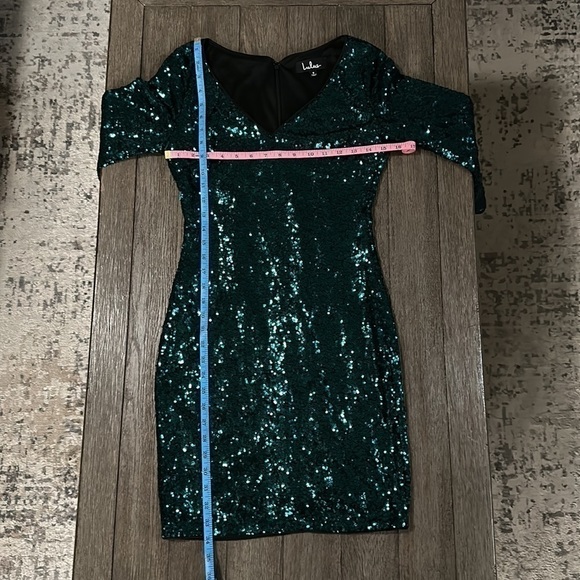 Lulus Got the Moves Emerald Green Sequin Bodycon Dress - Picture 12 of 14
